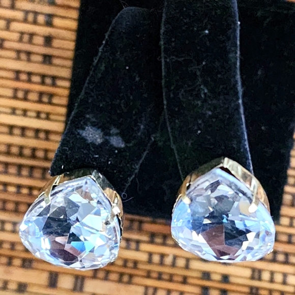 Statement Chunky Gold Chain Necklace Bold Geometric Pendants Teardrop Earrings - Picture 10 of 13